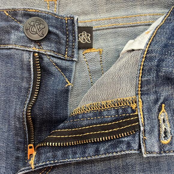 Rock & Republic Women's Berlin Tuxedo Stripe Denim Jeans Size 14 Streetwear - Picture 8 of 16